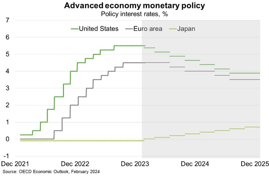 Advanced economy monetary policy
