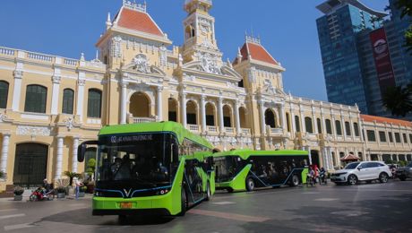 Vinfast EV Buses in Vietnam
