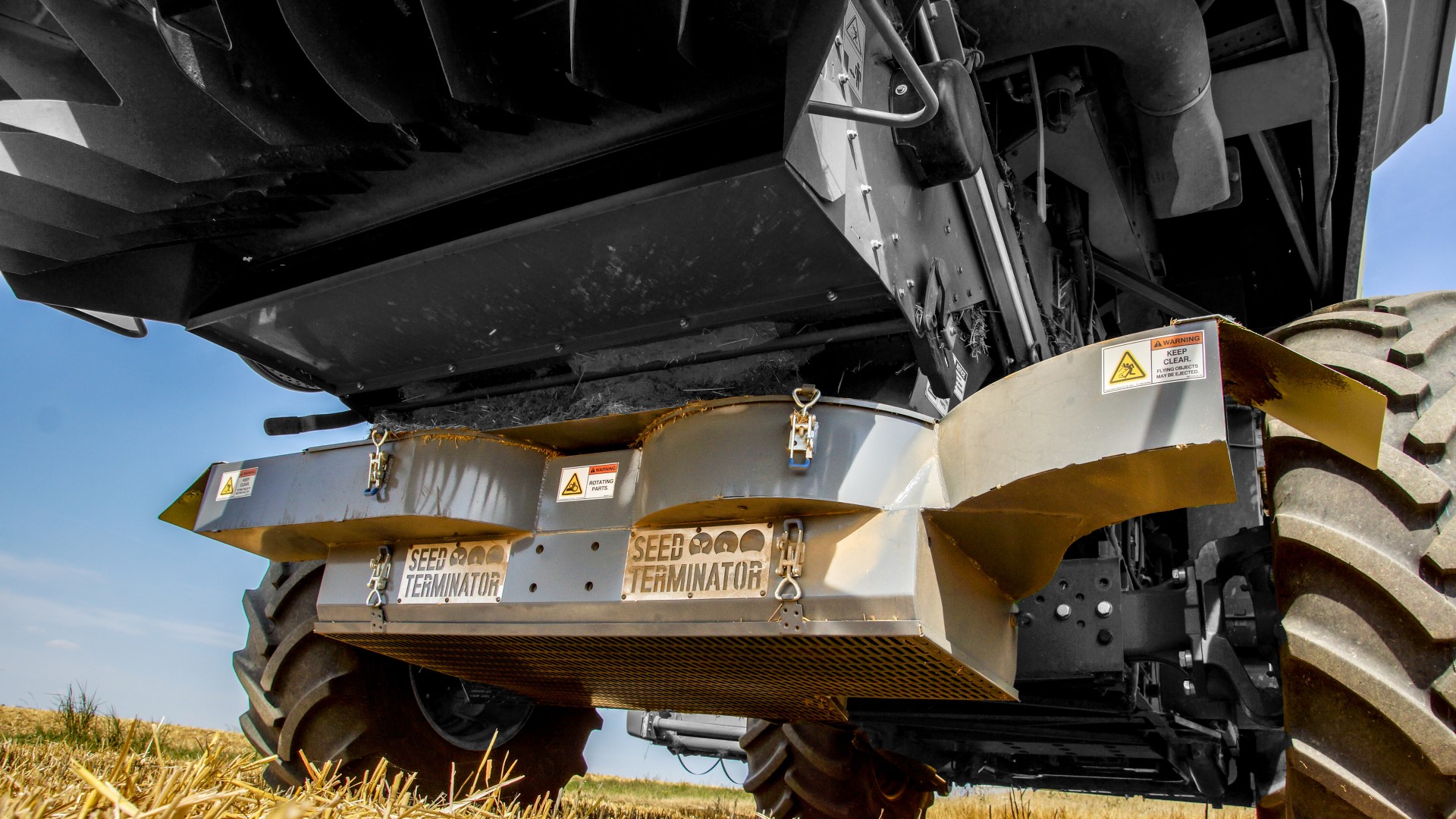 seed terminator logo in tractor