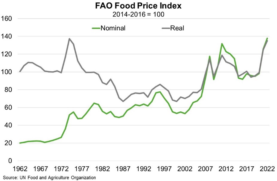 Chart of FAO Food Price Index