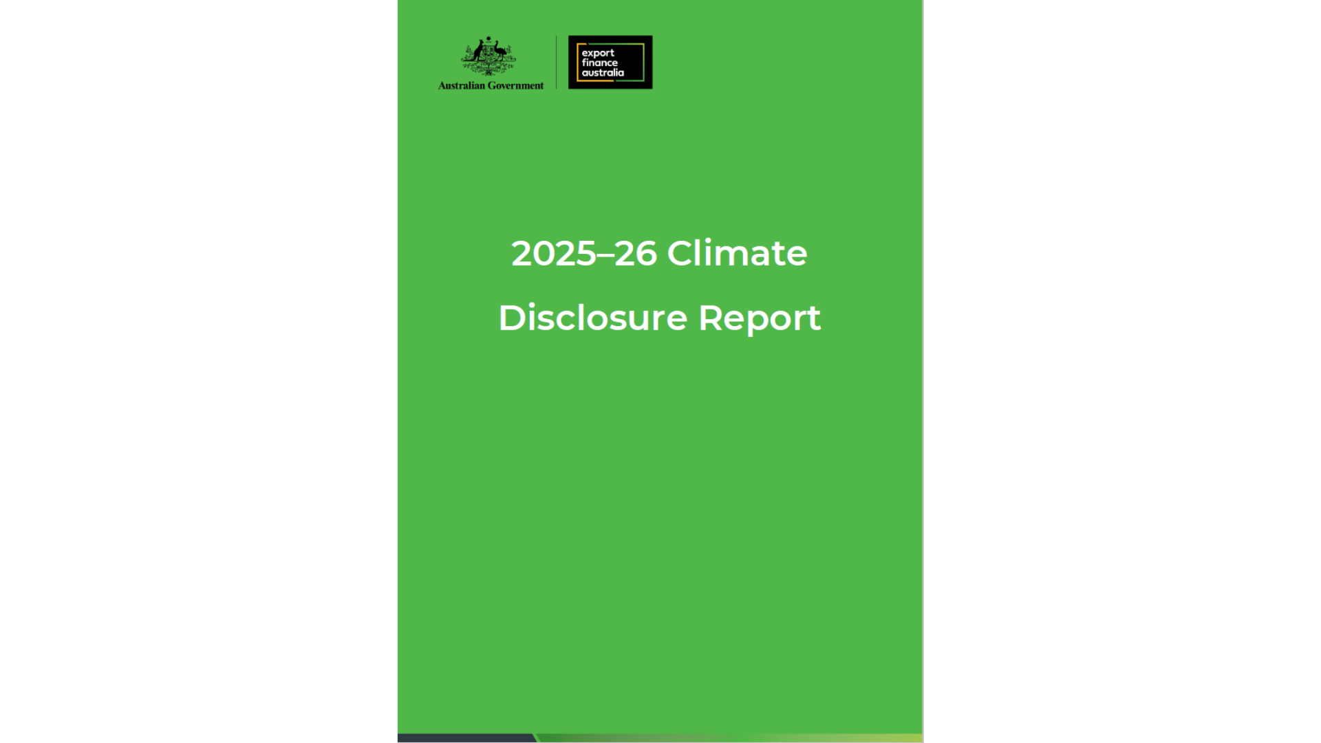 Commonwealth Climate Disclosure Report