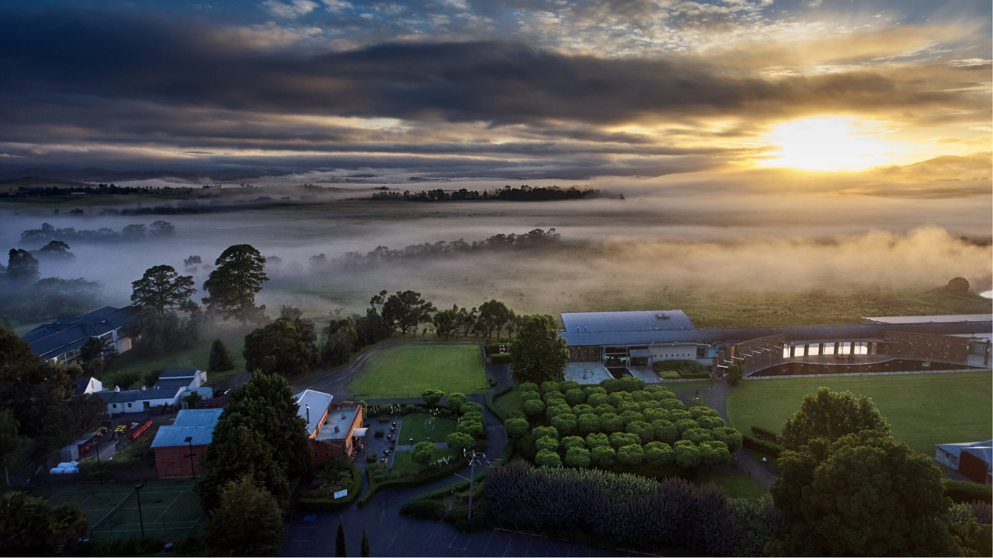 Rathbone Wine customer image aerial of winery 